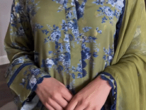 Unstitched Pure Cotton Salwar Suit Material – Floral Print | Elegant & Comfortable for Casual Wear