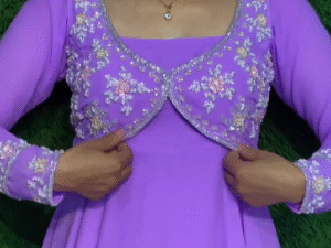 Stylish Floral Printed Designer Gown Kurti with Dupatta