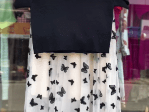 🦋 Butterfly Fly Skirt Set for Girls – Premium Edition