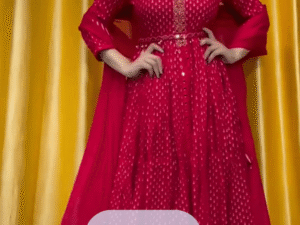 ❤️Women Viscose Rayon Marron Sherwani Dupatta Set