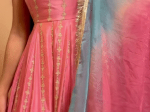✨Pastel Pink & Sky-Blue Ombre Anarkali Set✨