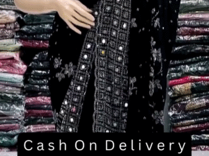 Premium Black Mirror Work Ready to Wear Saree Party Wear, Lightweight, Instant Draping Saree