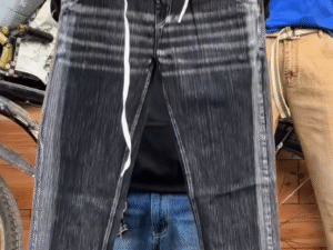 Men’s Premium Washed Jogger Jeans – Elastic Waist Drawstring Denim Pants (Streetwear Comfort Fit) 🖤👖🔥