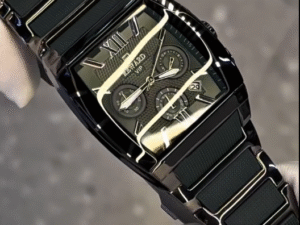 REWARD VIP Luxury Square Chronograph Watch – Black Dial Stainless Steel Men’s Watch (Premium Business Edition) 🖤⌚🔥