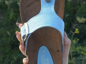 💙 SkyEase Denim Toe-Ring Sandals – Lightweight Comfort with Everyday Style 💙