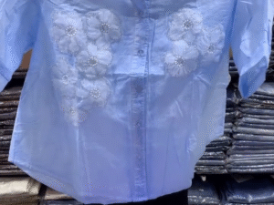 💎 Classic & Chic: Women’s Light Blue Shirt for Effortless Style 💎
