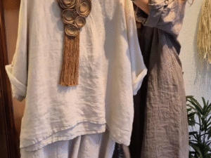 🌿 Everyday Comfort: Women’s Cotton-Linen Solid Color Casual Tops Combo 🌿