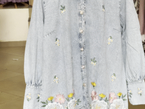 🌼 Blooming Breeze Embroidered Denim Co-Ord Set 🌼