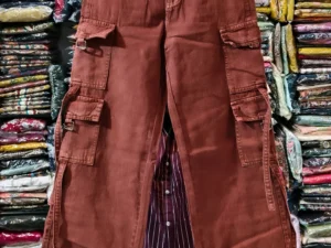 Trendy Light Blue Wide-Leg Denim Cargo Jeans – Utility Meets Street Style