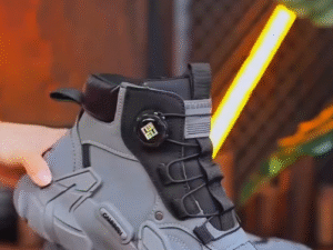 Bold Performance Meets Street Style: Futuristic Grey Tactical Sneakers