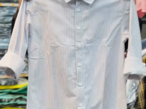 Timeless Elegance: Classic Striped Button-Down Shirt for Everyday Sophistication