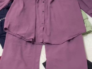Elegant Women’s Co-Ord Set – Stylish Loose Shirt and Wide-Leg Pants Outfit